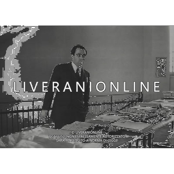 MILANO 1968 FRANCO CARRARO PRESIDENTE DEL MILAN NEL SUO STUDIO NELLA FOTO FRANCO CARRARO PRESIDENTE DEL MILAN AG ALDO LIVERANI SAS 
