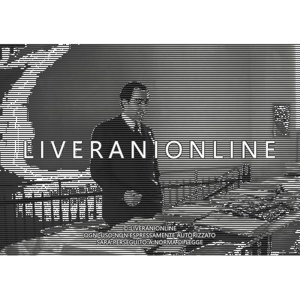 MILANO 1968 FRANCO CARRARO PRESIDENTE DEL MILAN NEL SUO STUDIO NELLA FOTO FRANCO CARRARO PRESIDENTE DEL MILAN AG ALDO LIVERANI SAS 
