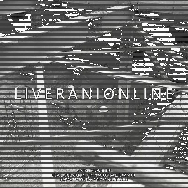 1966 MLIANO COSTRUZIONE METROPOLITANA VERDE A MILANO NELLA FOTO IL CANTIERE DELLA METROPOLITANA VERDE ZONA LAMBRATE AG ALDO LIVERANI SAS