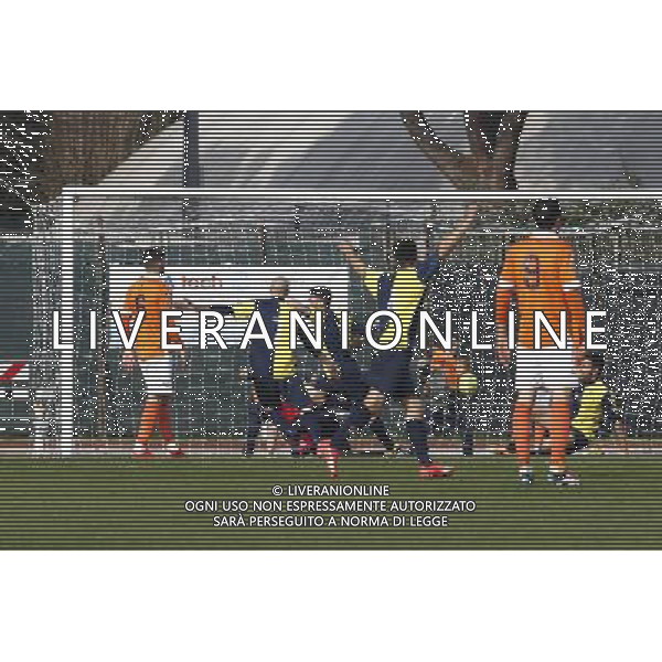 SANTARCANGELO vs PISTOIESE, Campionato di Calcio Lega Pro, Girone B, 21Âª giornata, 07/02/2016, nella foto: IL GOAL DEL SANTARCANGELO, ph.CLAUDIO ZAMAGNI/AGENZIA ALDO LIVERANI S.A.S.