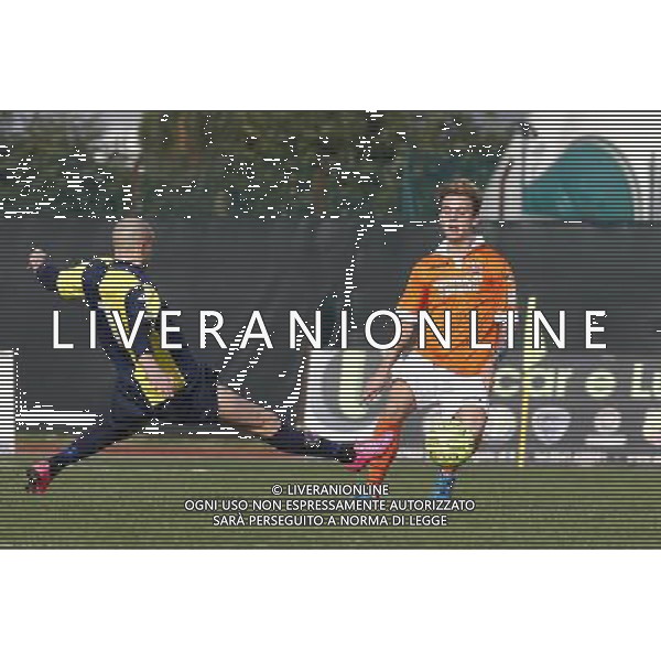 SANTARCANGELO vs PISTOIESE, Campionato di Calcio Lega Pro, Girone B, 21Âª giornata, 07/02/2016, nella foto: ILARI, INTERVIENE SULLA PALLA, ph.CLAUDIO ZAMAGNI/AGENZIA ALDO LIVERANI S.A.S.