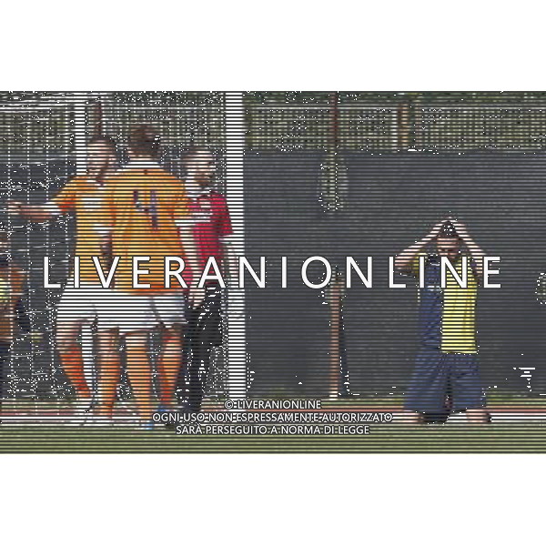 SANTARCANGELO vs PISTOIESE, Campionato di Calcio Lega Pro, Girone B, 21Âª giornata, 07/02/2016, nella foto: DRUDI, SI DISPERA, ph.CLAUDIO ZAMAGNI/AGENZIA ALDO LIVERANI S.A.S.