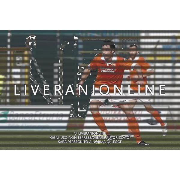 SANTARCANGELO vs PISTOIESE, Campionato di Calcio Lega Pro, Girone B, 21Âª giornata, 07/02/2016, nella foto:COLOMBO, IN AZIONE, ph.CLAUDIO ZAMAGNI/AGENZIA ALDO LIVERANI S.A.S.