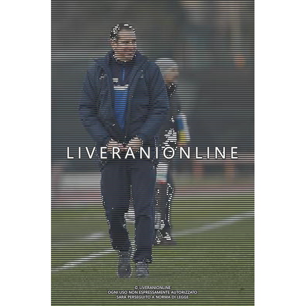 SANTARCANGELO vs PISTOIESE, Campionato di Calcio Lega Pro, Girone B, 21Âª giornata, 07/02/2016, nella foto: ZAULI SE LA RIDE SOTTO I BAFFI, ph.CLAUDIO ZAMAGNI/AGENZIA ALDO LIVERANI S.A.S.