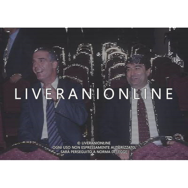 RETROSPETTIVA ROBERTO GOVEANI PRESIDENTE TORINO CALCIO NELLA FOTO ROBERTO GOVEANI CON ALDO SPINELLI AG ALDO LIVERANI SAS