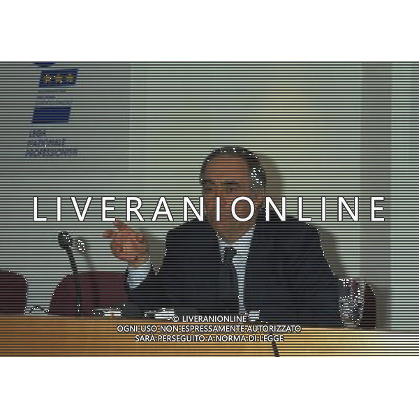 MILANO 04-04-1997 LEGA CALCIO NELLA FOTO FRANCO CARRARO AG ALDO LIVERANI SAS