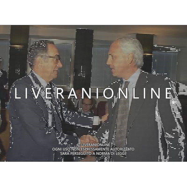 MILANO 04-04-1997 LEGA CALCIO NELLA FOTO ROBERTO BETTEGA E FRANCO CARRARO AG ALDO LIVERANI SAS