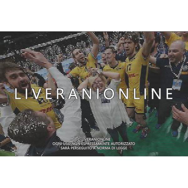 LEGAVOLLEY - VOLLEY LAND DEL MONTE COPPA ITALIA. FINALE COPPA ITALIA SUPER LEGA. DHL MODENA - DIATEC TRENTINO 3-0. LA PRESIDENTESSA DI MODENA CATIA PEDRINI FESTEGGIATA DALLA SQUADRA/Agenzia Aldo Liverani s.a.s.