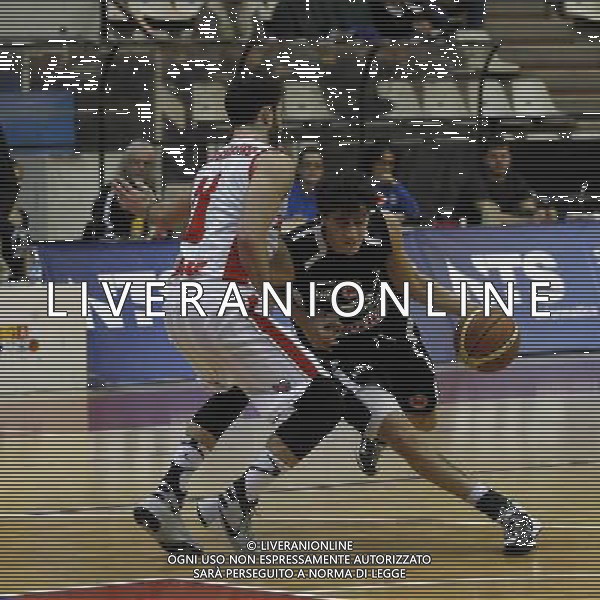 Basket serie B, Girone A, 20» giornata, NTS Basket Rimini Crabs vs Tramec Cento, 07/02/2016, nella foto: chiera e d\'alessandro, Ph.CLAUDIO ZAMAGNI/AGENZIA ALDO LIVERANI S.A.S.