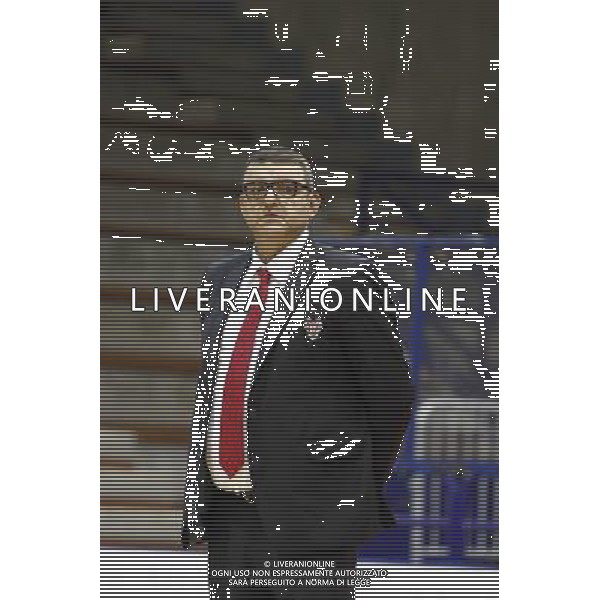 Basket serie B, Girone A, 20» giornata, NTS Basket Rimini Crabs vs Tramec Cento, 07/02/2016, nella foto: IL COACH LANFRANCO GIORDANI, Ph.CLAUDIO ZAMAGNI/AGENZIA ALDO LIVERANI S.A.S.