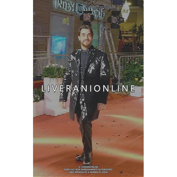 66mo Festival della canzone italiana SanRemo 08 febbraio 2016 nella foto la sfilata sulla passerella del red carpet dei cantanti partecipanti al teatro Ariston - Valerio Scanu ©Gazzaniga / AGENZIA ALDO LIVERANI SAS 