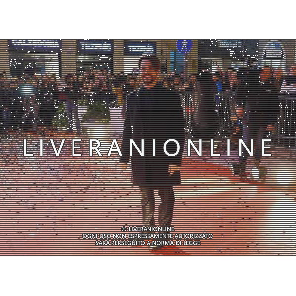 66mo Festival della canzone italiana SanRemo 08 febbraio 2016 nella foto la sfilata sulla passerella del red carpet dei cantanti partecipanti al teatro Ariston - Valerio Scanu ©Gazzaniga / AGENZIA ALDO LIVERANI SAS 