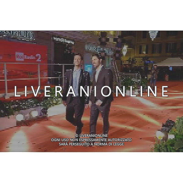 66mo Festival della canzone italiana SanRemo 08 febbraio 2016 nella foto la sfilata sulla passerella del red carpet dei cantanti partecipanti al teatro Ariston - Zero Assoluto ©Gazzaniga / AGENZIA ALDO LIVERANI SAS 