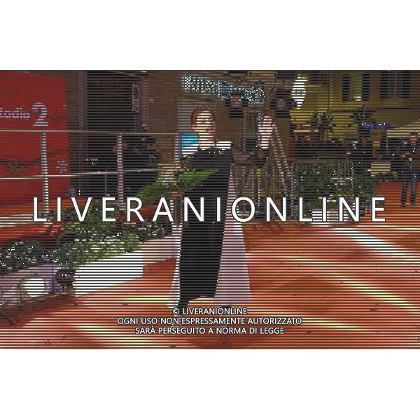 66mo Festival della canzone italiana SanRemo 08 febbraio 2016 nella foto la sfilata sulla passerella del red carpet dei cantanti partecipanti al teatro Ariston - Annalisa ©Gazzaniga / AGENZIA ALDO LIVERANI SAS 