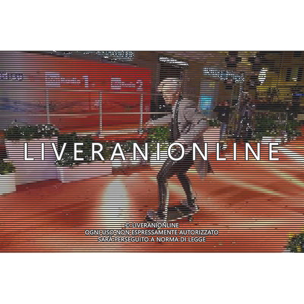 66mo Festival della canzone italiana SanRemo 08 febbraio 2016 nella foto la sfilata sulla passerella del red carpet dei cantanti partecipanti al teatro Ariston - Morgan, nome d\'arte di Marco Castoldi ©Gazzaniga / AGENZIA ALDO LIVERANI SAS 