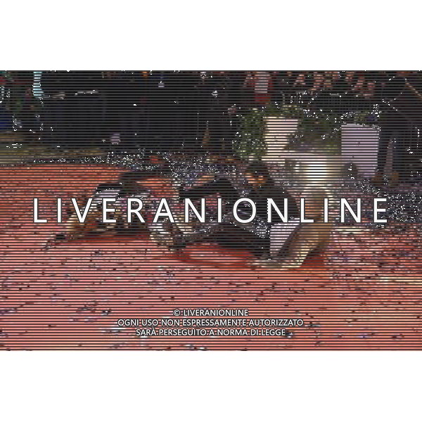 66mo Festival della canzone italiana SanRemo 08 febbraio 2016 nella foto la sfilata sulla passerella del red carpet dei cantanti partecipanti al teatro Ariston - Morgan, nome d\'arte di Marco Castoldi ©Gazzaniga / AGENZIA ALDO LIVERANI SAS 