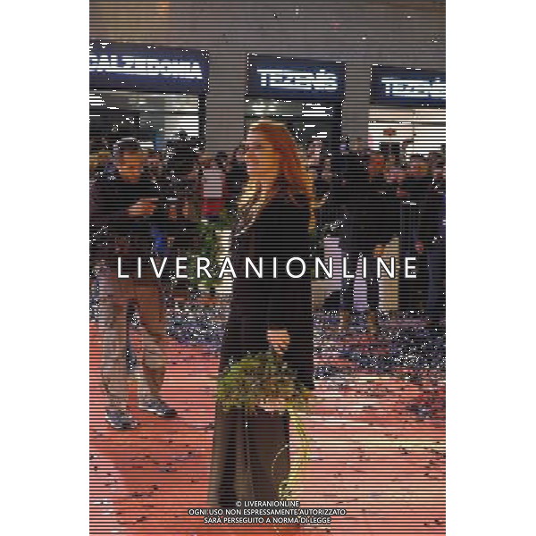 66mo Festival della canzone italiana SanRemo 08 febbraio 2016 nella foto la sfilata sulla passerella del red carpet dei cantanti partecipanti al teatro Ariston - Noemi ©Gazzaniga / AGENZIA ALDO LIVERANI SAS 