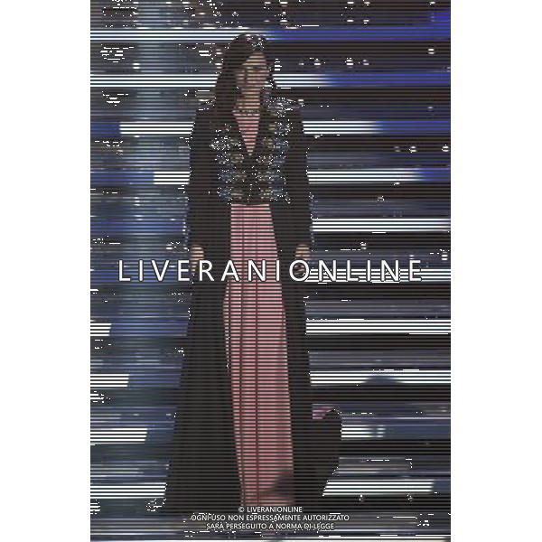 PRIMA SERATA 66mo FESTIVAL DELLA CANZONE ITALIANA DI SANREMO 09 FEBBRAIO 2016 NELLA FOTO LAURA PAUSINI ©GAZZANIGA / AGENZIA ALDO LIVERANI SAS 