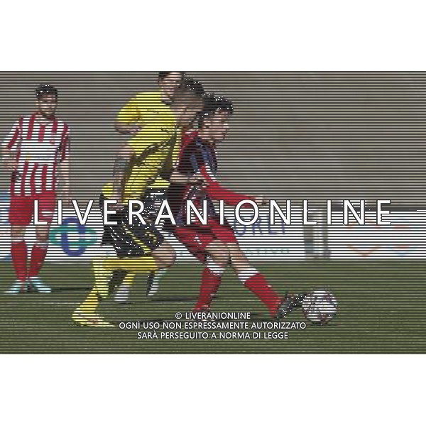 F.C. FORLí vs F.C.D. ALTOVICENTINO, Campionato di Calcio Serie D, Girone D, 26» giornata, 10/02/2016, nella foto: TENTONI E LO RUSSO, ph.CLAUDIO ZAMAGNI/AGENZIA ALDO LIVERANI S.A.S.