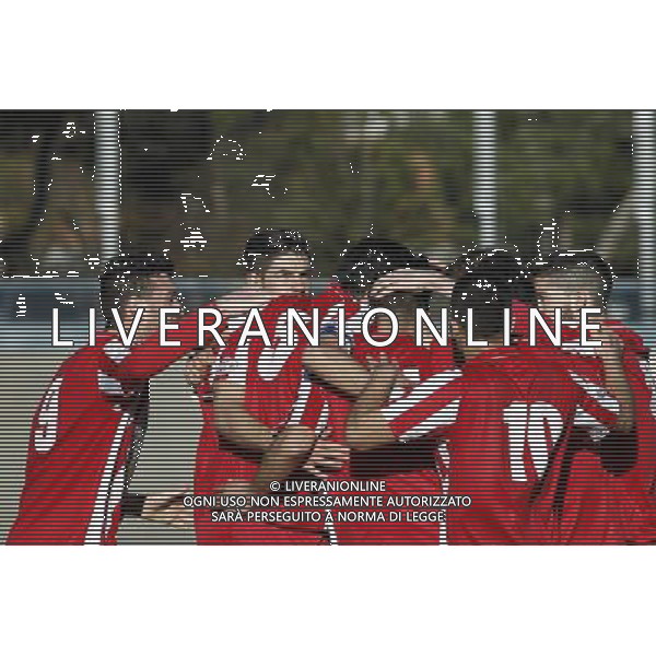 F.C. FORLí vs F.C.D. ALTOVICENTINO, Campionato di Calcio Serie D, Girone D, 26» giornata, 10/02/2016, nella foto: L\'ESULTANZA DEL FORLí, ph.CLAUDIO ZAMAGNI/AGENZIA ALDO LIVERANI S.A.S.