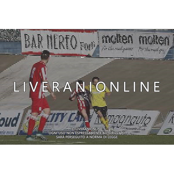 F.C. FORLí vs F.C.D. ALTOVICENTINO, Campionato di Calcio Serie D, Girone D, 26» giornata, 10/02/2016, nella foto: RUBBO E ENCHISI, ph.CLAUDIO ZAMAGNI/AGENZIA ALDO LIVERANI S.A.S.