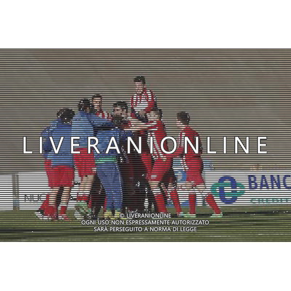 F.C. FORLí vs F.C.D. ALTOVICENTINO, Campionato di Calcio Serie D, Girone D, 26» giornata, 10/02/2016, nella foto:L\'ESULTANZA DEL FORLí ph.CLAUDIO ZAMAGNI/AGENZIA ALDO LIVERANI S.A.S.