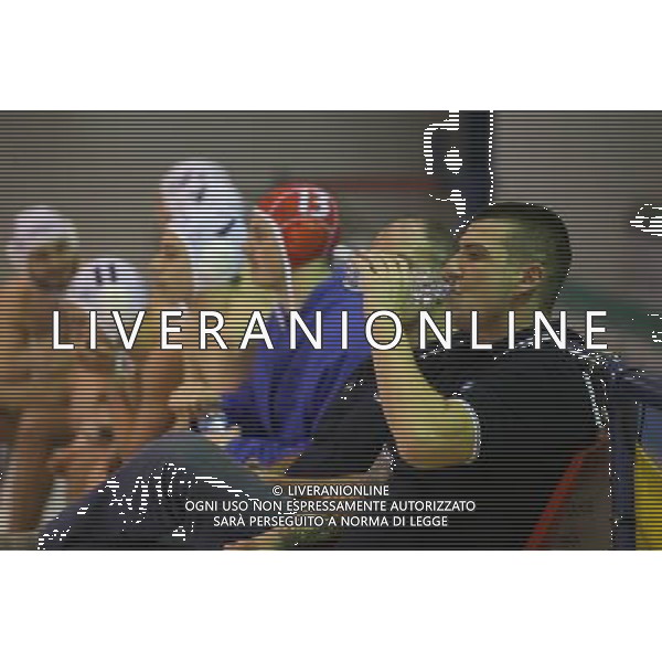 Scropetta Luciano allenatore Brescia Waterpolo ,singoli pallanuoto Brescia Waterpolo ,Brescia 6 febbraio 2016. AG ALDO LIVERANI SAS