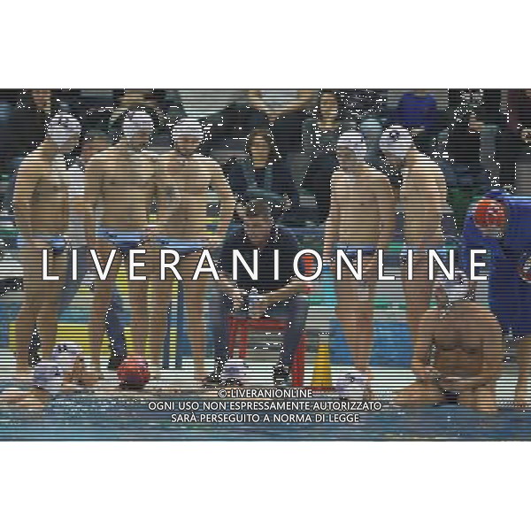 Scropetta Luciano allenatore Brescia Waterpolo ,singoli pallanuoto Brescia Waterpolo ,Brescia 6 febbraio 2016. AG ALDO LIVERANI SAS