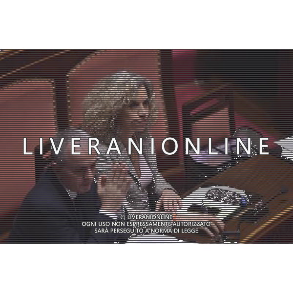 Palazzo Madama discussione del disegno di legge Regolamentazione delle unioni civili tra persone dello stesso sesso e disciplina delle convivenze Roma - 10.02.2016 - nella foto: Monica Cirinna\' / Ph. Corradetti - Ag. Aldo Liverani Sas / AGENZIA ALDO LIVERANI SAS 