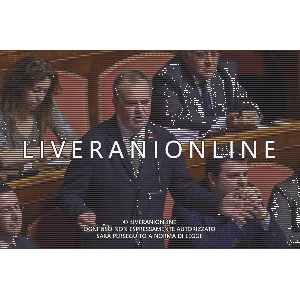 Palazzo Madama discussione del disegno di legge Regolamentazione delle unioni civili tra persone dello stesso sesso e disciplina delle convivenze Roma - 10.02.2016 - nella foto: Roberto Calderoli / Ph. Corradetti - Ag. Aldo Liverani Sas / AGENZIA ALDO LIVERANI SAS 