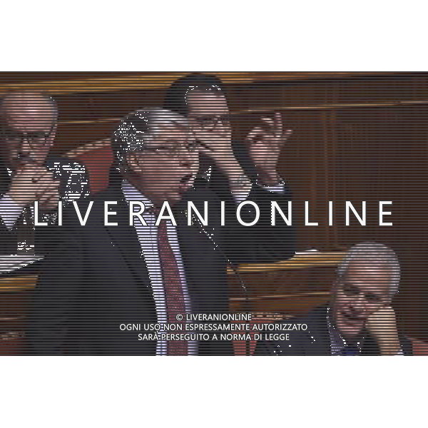 Palazzo Madama discussione del disegno di legge Regolamentazione delle unioni civili tra persone dello stesso sesso e disciplina delle convivenze Roma - 10.02.2016 - nella foto: Carlo Giovanardi e roberto formigoni / Ph. Corradetti - Ag. Aldo Liverani Sas / AGENZIA ALDO LIVERANI SAS 
