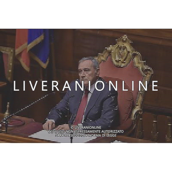 Palazzo Madama discussione del disegno di legge Regolamentazione delle unioni civili tra persone dello stesso sesso e disciplina delle convivenze Roma - 10.02.2016 - nella foto: Pietro Grasso / Ph. Corradetti - Ag. Aldo Liverani Sas / AGENZIA ALDO LIVERANI SAS 