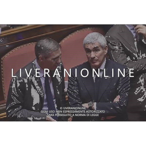 Palazzo Madama discussione del disegno di legge Regolamentazione delle unioni civili tra persone dello stesso sesso e disciplina delle convivenze Roma - 10.02.2016 - nella foto: Pier Ferdinando Casini e Niccolo\' Ghedini / Ph. Corradetti - Ag. Aldo Liverani Sas / AGENZIA ALDO LIVERANI SAS 