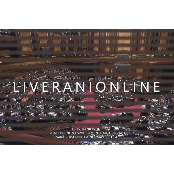 Palazzo Madama discussione del disegno di legge Regolamentazione delle unioni civili tra persone dello stesso sesso e disciplina delle convivenze Roma - 10.02.2016 - nella foto: l\'aula durante la discussione / Ph. Corradetti - Ag. Aldo Liverani Sas / AGENZIA ALDO LIVERANI SAS 