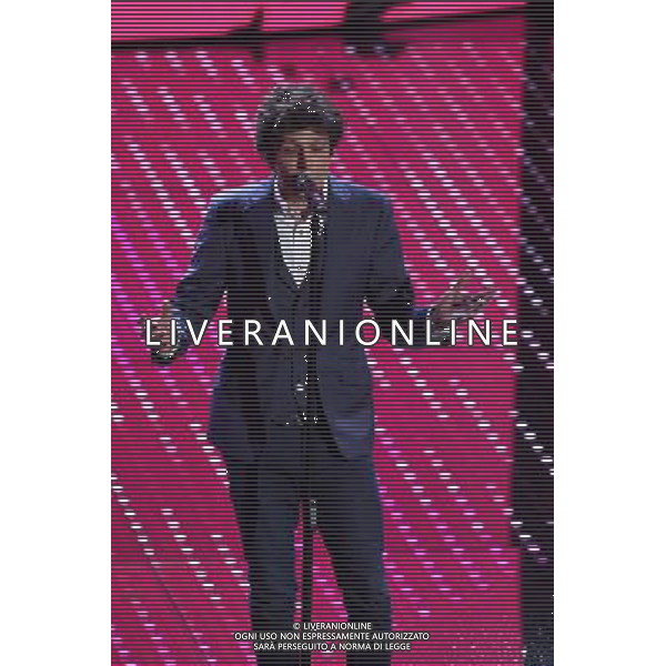 SECONDA SERATA 66mo FESTIVAL DELLA CANZONE ITALIANA DI SANREMO 10 FEBBRAIO 2016 NELLA FOTO ERMAL META ©GAZZANIGA / AGENZIA ALDO LIVERANI SAS 