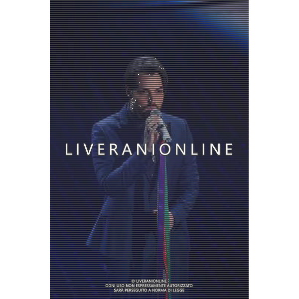 SECONDA SERATA 66mo FESTIVAL DELLA CANZONE ITALIANA DI SANREMO 10 FEBBRAIO 2016 NELLA FOTO VALERIO SCANU ©GAZZANIGA / AGENZIA ALDO LIVERANI SAS 