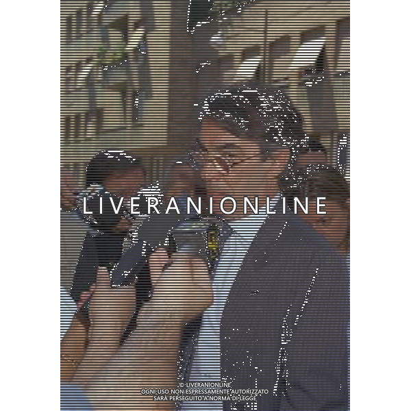 MILANO- 08-07-1997 LEGA CALCIO VIA ROSSELLINI RIUNIONE PRESIDENTI NELLA FOTO MASSIMO MORATTI AG ALDO LIVERANI SAS