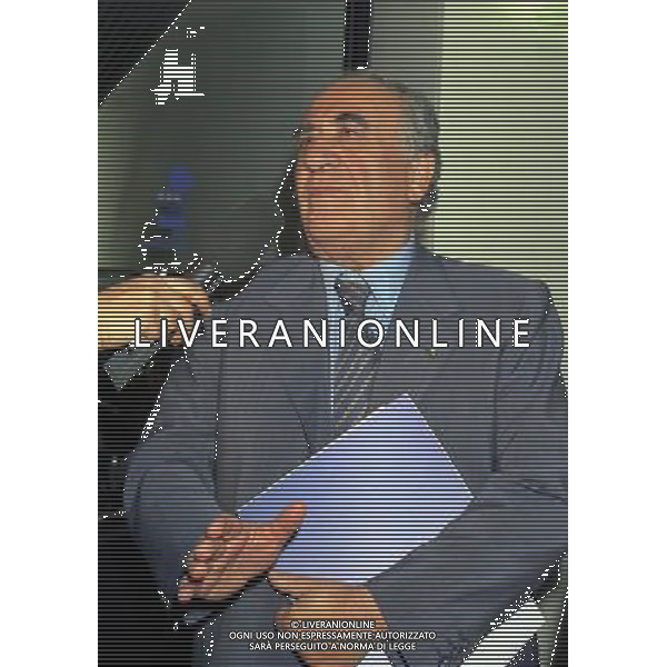 MILANO- 08-07-1997 LEGA CALCIO VIA ROSSELLINI RIUNIONE PRESIDENTI NELLA FOTO FRANCO SENSI AG ALDO LIVERANI SAS