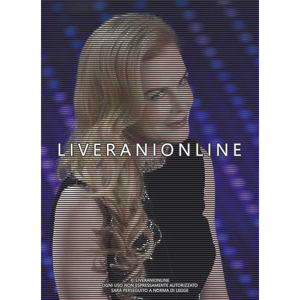 SECONDA SERATA 66mo FESTIVAL DELLA CANZONE ITALIANA DI SANREMO 10 FEBBRAIO 2016 NELLA FOTO NICOLE KIDMAN ©GAZZANIGA / AGENZIA ALDO LIVERANI SAS 
