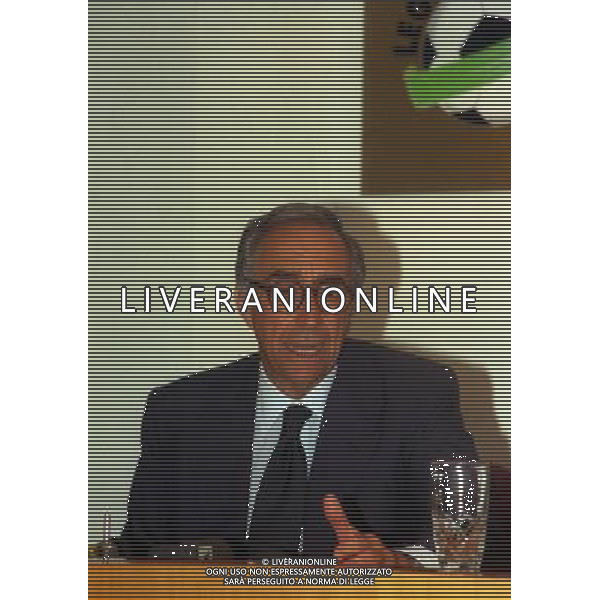 MILANO- 09-06-1999 LEGA CALCIO VIA ROSSELLINI RIUNIONE PRESIDENTI NELLA FOTO FRANCO CARRARO AG ALDO LIVERANI SAS