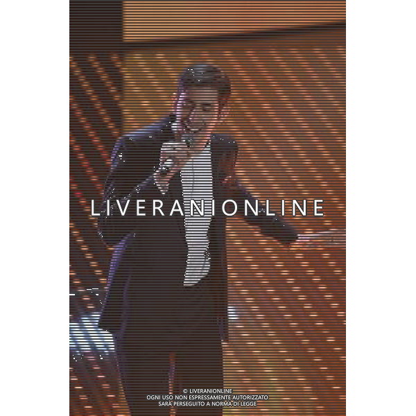 TERZA SERATA 66mo FESTIVAL DELLA CANZONE ITALIANA DI SANREMO 11 FEBBRAIO 2016 NELLA FOTO MICHAEL LEONARDI © Gazzaniga / AGENZIA ALDO LIVERANI SAS 