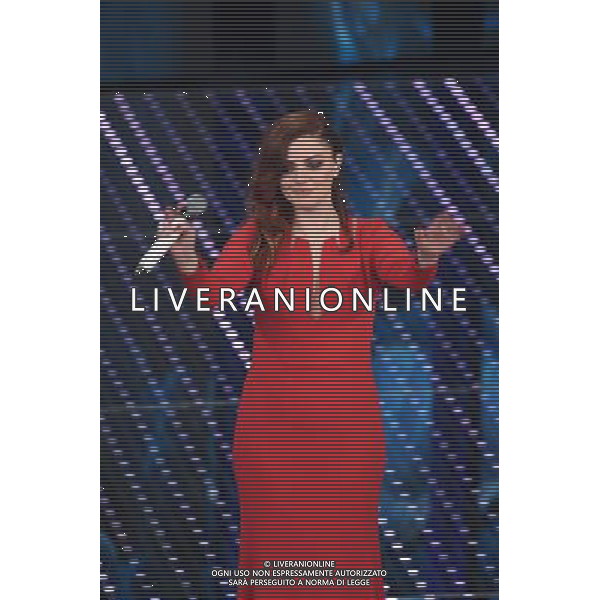 TERZA SERATA 66mo FESTIVAL DELLA CANZONE ITALIANA DI SANREMO 11 FEBBRAIO 2016 NELLA FOTO ANNALISA © Gazzaniga / AGENZIA ALDO LIVERANI SAS 