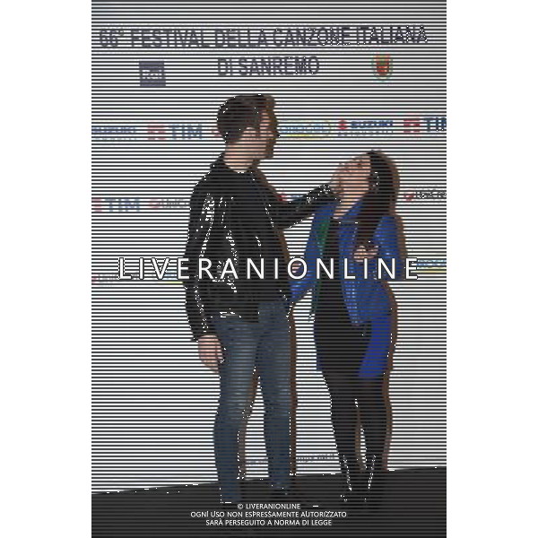 festival di Sanremo 2016 photocall DeboraIuvato Giovanni Caccamo nella foto:Debora Iuvato,Giovanni Caccamo Photocall 66mo Festival della canzone italiana SanRemo 12 febbraio 2016 NELLA FOTO Giovanni Caccamo e Deborah Iurato Â© Gazzaniga / AGENZIA ALDO LIVERANI SAS