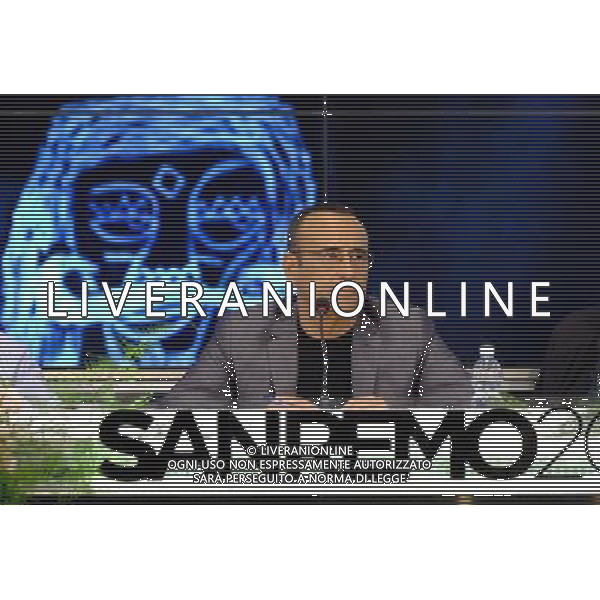 Conferenza stampa 66mo Festival della canzone italiana SanRemo 12 febbraio 2016 nella foto Carlo Conti ©Gazzaniga / AGENZIA ALDO LIVERANI SAS 