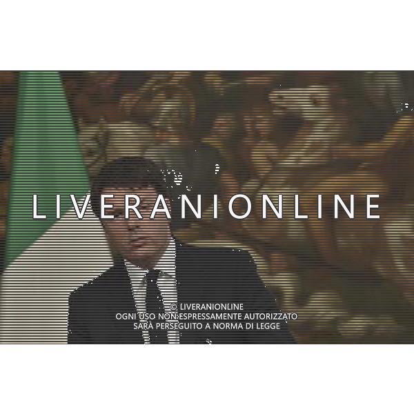 Roma - 12.02.2016 - Palazzo Chigi - Il Presidente del Consiglio dei Ministri Matteo Renzi incontra il cancelliere austriaco Werner Faymann - nella foto: Matteo Renzi / Ph. Corradetti - Ag. Aldo Liverani Sas