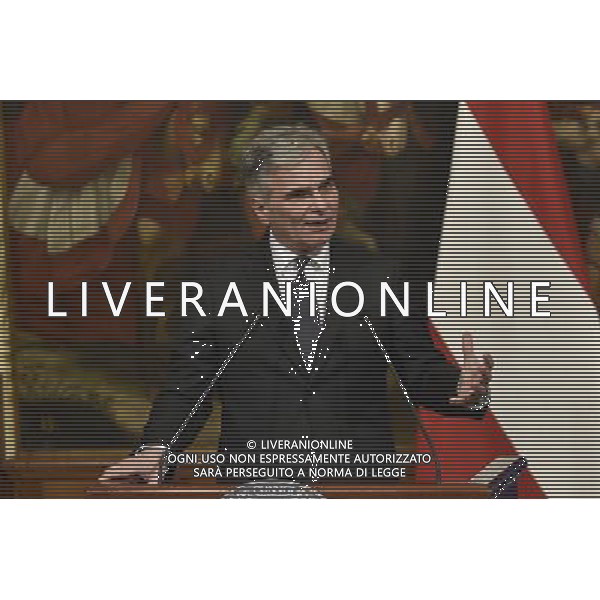 Roma - 12.02.2016 - Palazzo Chigi - Il Presidente del Consiglio dei Ministri Matteo Renzi incontra il cancelliere austriaco Werner Faymann - nella foto: Werner Faymann / Ph. Corradetti - Ag. Aldo Liverani Sas