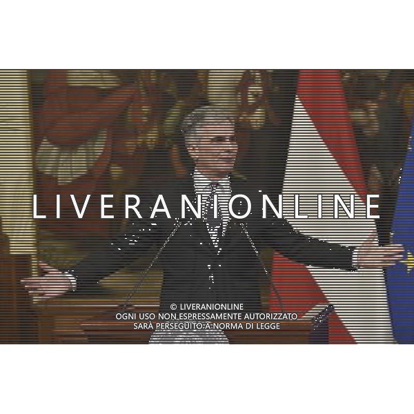 Roma - 12.02.2016 - Palazzo Chigi - Il Presidente del Consiglio dei Ministri Matteo Renzi incontra il cancelliere austriaco Werner Faymann - nella foto: Werner Faymann / Ph. Corradetti - Ag. Aldo Liverani Sas