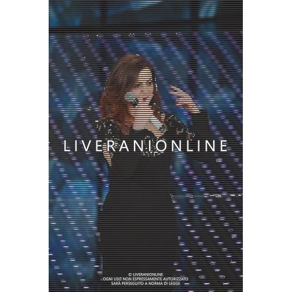 QUARTA SERATA 66mo FESTIVAL DELLA CANZONE ITALIANA DI SANREMO 12 FEBBRAIO 2016 nella foto ANNALISA ©Gazzaniga / AGENZIA ALDO LIVERANI SAS 