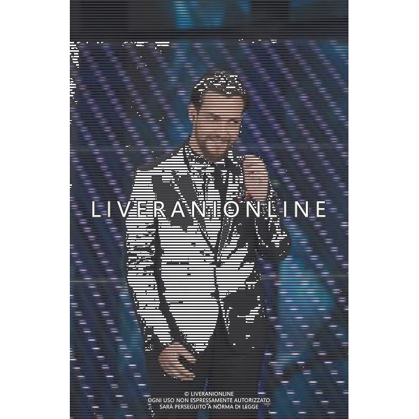 QUARTA SERATA 66mo FESTIVAL DELLA CANZONE ITALIANA DI SANREMO 12 FEBBRAIO 2016 nella foto VALERIO SCANU ©Gazzaniga / AGENZIA ALDO LIVERANI SAS 