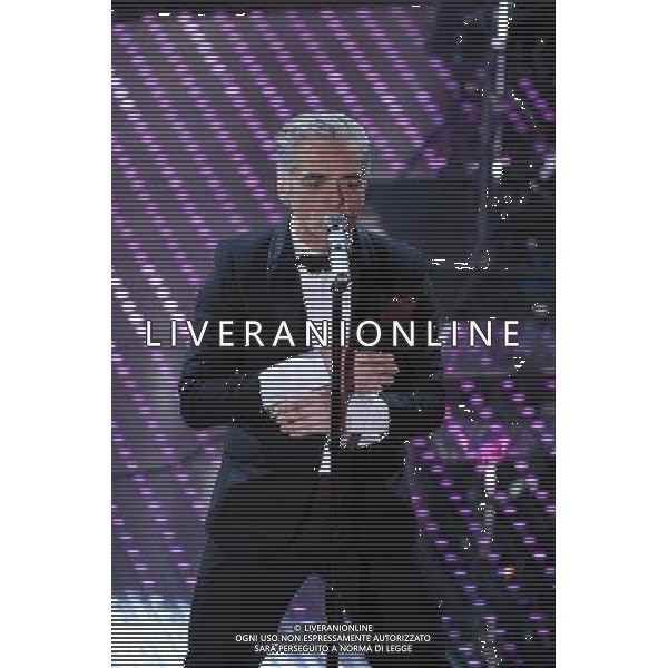 QUARTA SERATA 66mo FESTIVAL DELLA CANZONE ITALIANA DI SANREMO 12 FEBBRAIO 2016 nella foto MORGAN E I BLUVERTIGO ©Gazzaniga / AGENZIA ALDO LIVERANI SAS 